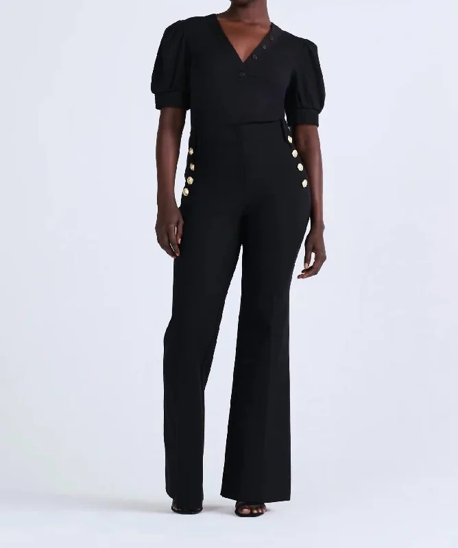 Flare dresses with geometric prints for a contemporary look -Robertson Flare Trousers In Black Flare dresses with geometric prints for a contemporary look -Robertson Flare Trousers In Black