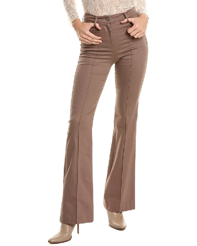 Flare dresses with padded shoulders for a structured look -Reiss Florence High Rise Flared Trouser
