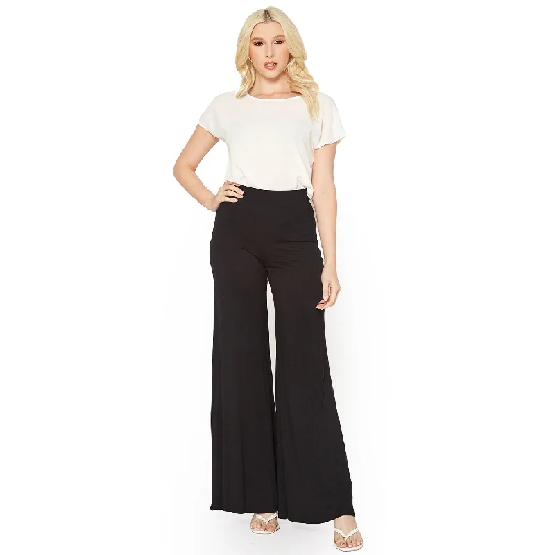 Flare dresses with asymmetrical hems for a modern twist -Women's Solid Flare Leggings Flare dresses with asymmetrical hems for a modern twist -Women's Solid Flare Leggings