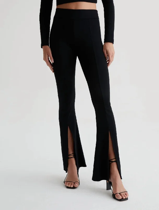Flare dresses with ruffled hems for a playful finish -Morrison Emrata X Ag High-Rise Flare In True Black Flare dresses with ruffled hems for a playful finish -Morrison Emrata X Ag High-Rise Flare In True Black