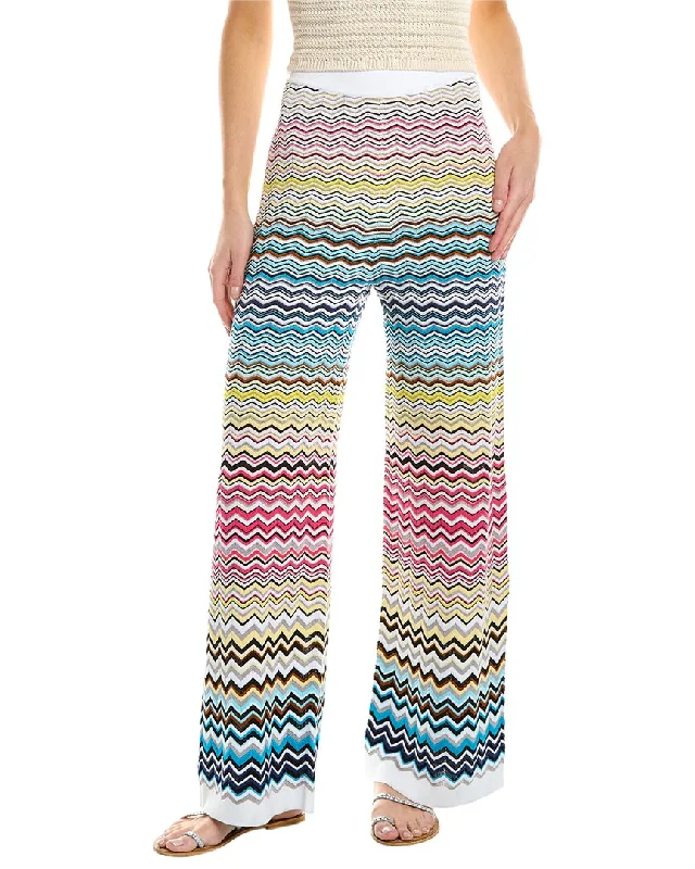 Flare dresses with cap sleeves for a modest style -Missoni Flared ZigZag Trouser