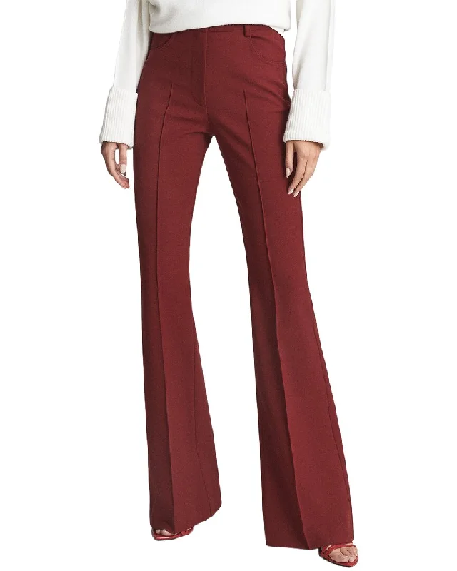 Flare dresses with side slits for added movement -Reiss Flo Flare Trouser