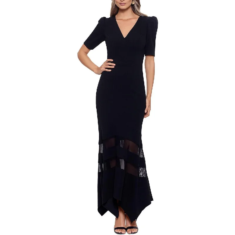 Flare dresses with pleated skirts for added texture -Xscape Womens Illusion Fit & Flare Evening Dress Flare dresses with pleated skirts for added texture -Xscape Womens Illusion Fit & Flare Evening Dress