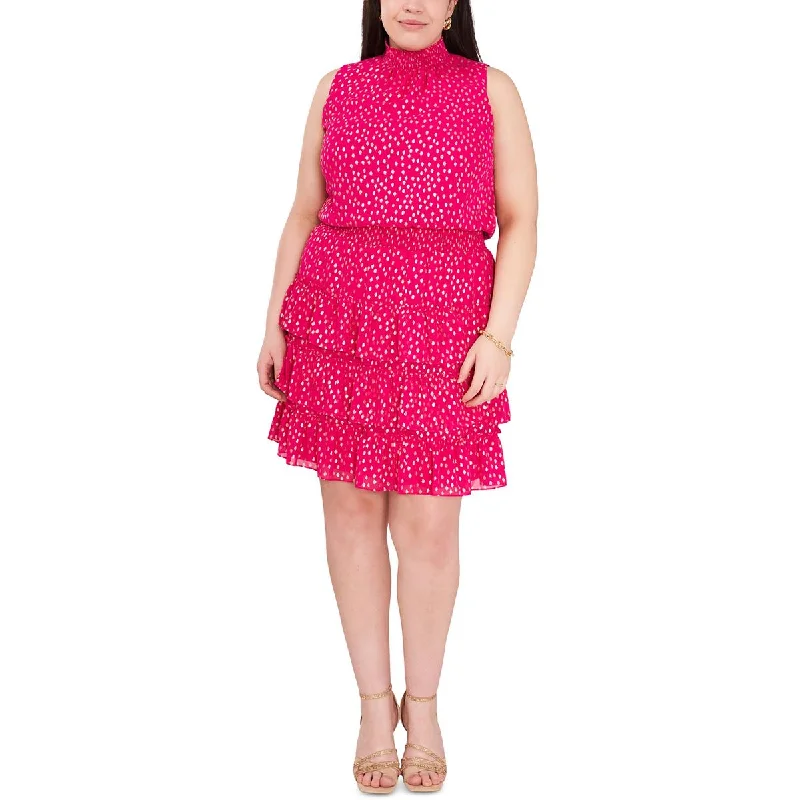 Flare dresses with asymmetrical hems for a modern twist -MSK Womens Causal Print Fit & Flare Dress Flare dresses with asymmetrical hems for a modern twist -MSK Womens Causal Print Fit & Flare Dress