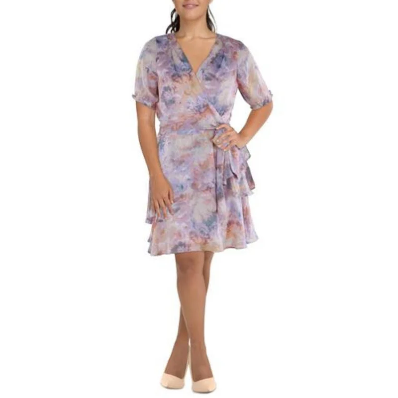 Flare dresses with floral embroidery for a delicate touch -Tahari ASL Womens Plus Shadow Stripe Midi Fit & Flare Dress Flare dresses with floral embroidery for a delicate touch -Tahari ASL Womens Plus Shadow Stripe Midi Fit & Flare Dress