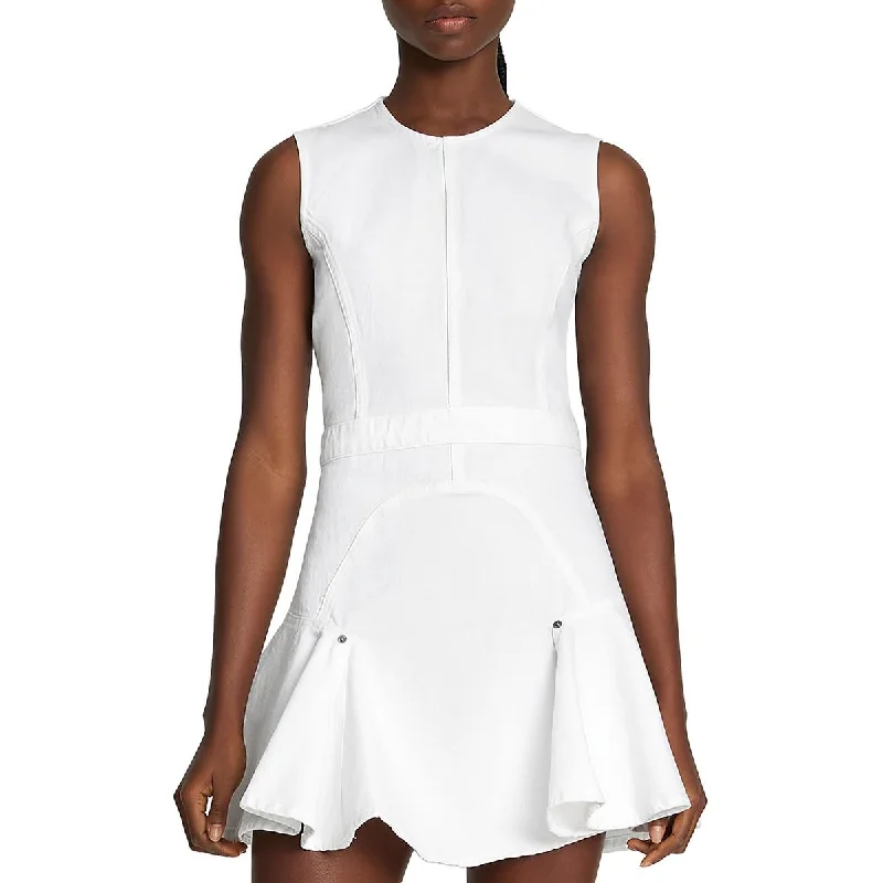 Flare dresses with removable belts for versatile styling -7 For All Mankind Womens Flounce Denium Sleeveless Fit & Flare Dress Flare dresses with removable belts for versatile styling -7 For All Mankind Womens Flounce Denium Sleeveless Fit & Flare Dress