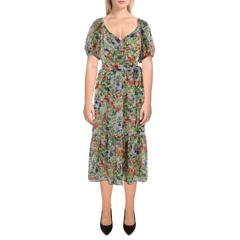 Red flare dresses for special occasions -Julia Jordan Womens Chiffon Floral Fit & Flare Dress Red flare dresses for special occasions -Julia Jordan Womens Chiffon Floral Fit & Flare Dress
