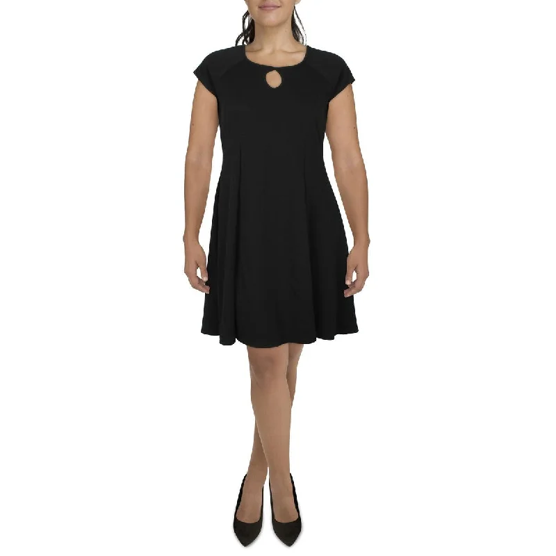 Flare dresses with mesh panels for a modern edge -24/7 Comfort Womens Plus Solid Fit & Flare Dress Flare dresses with mesh panels for a modern edge -24/7 Comfort Womens Plus Solid Fit & Flare Dress