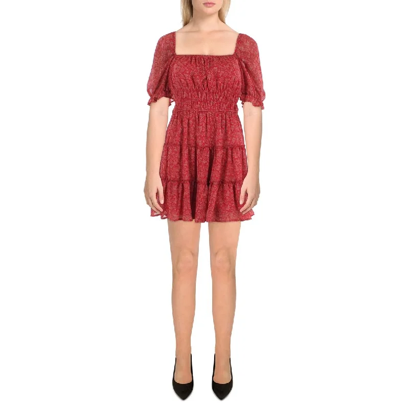 Flare dresses with drop waists for a vintage feel -Trixxi Womens Juniors Off-The-Shoulder Mini Fit & Flare Dress Flare dresses with drop waists for a vintage feel -Trixxi Womens Juniors Off-The-Shoulder Mini Fit & Flare Dress