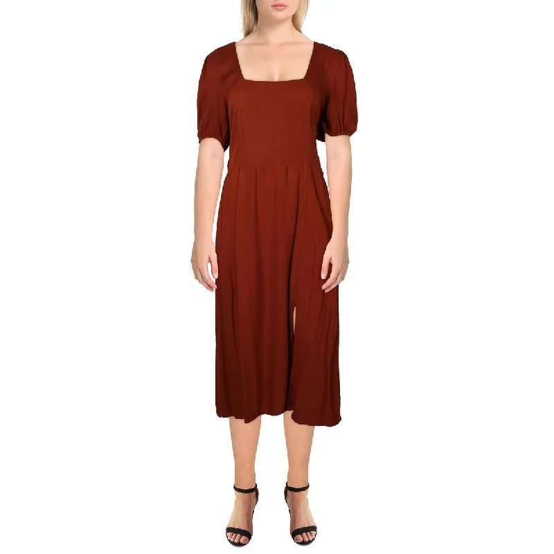 Black flare dresses for versatile styling -Black Tape_ Womens Woven Scoop Neck Fit & Flare Dress Black flare dresses for versatile styling -Black Tape_ Womens Woven Scoop Neck Fit & Flare Dress