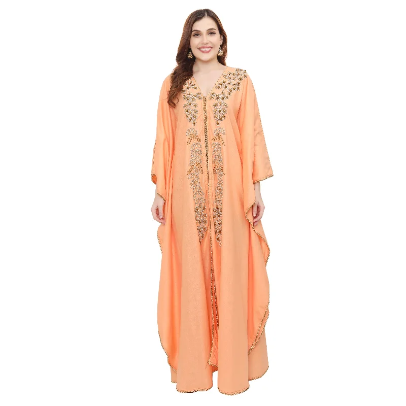 Designer Khaleeji Thobe Modern Kaftan Party Maxi Dress