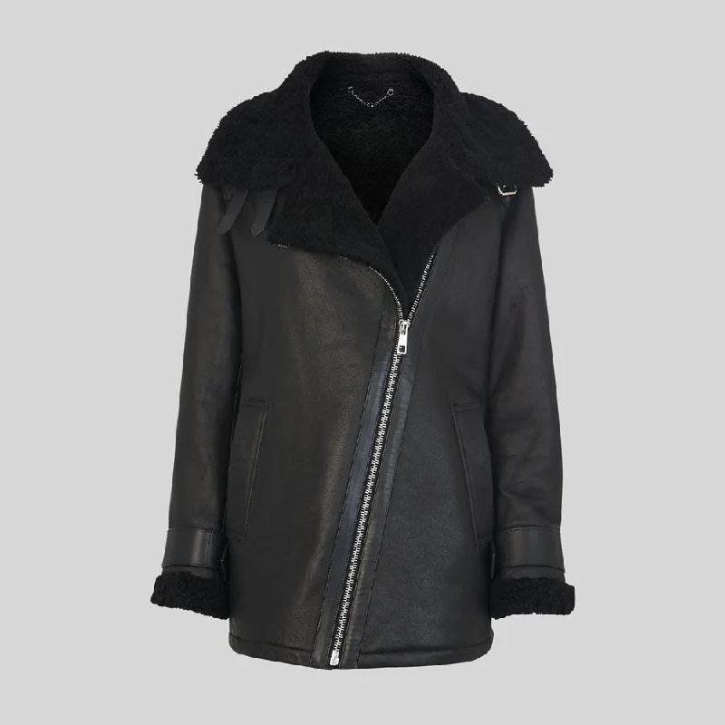 SHEARLING BRIANNA BIKER JACKET