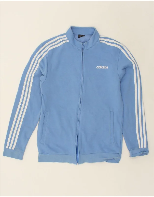 ADIDAS Womens Tracksuit Top Jacket UK 16 Large Blue