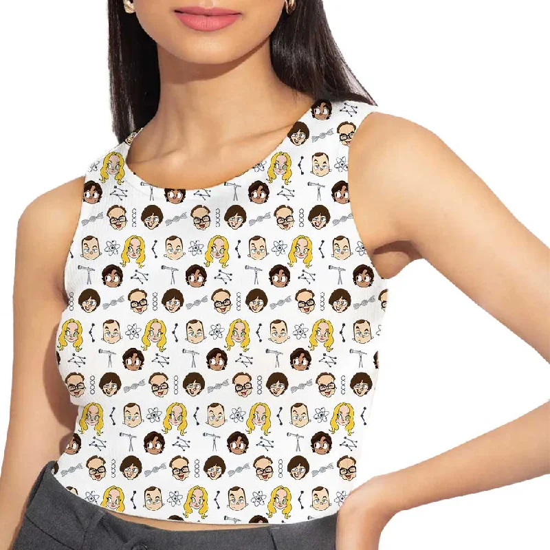 AOP Crop Top - TBBT Characters