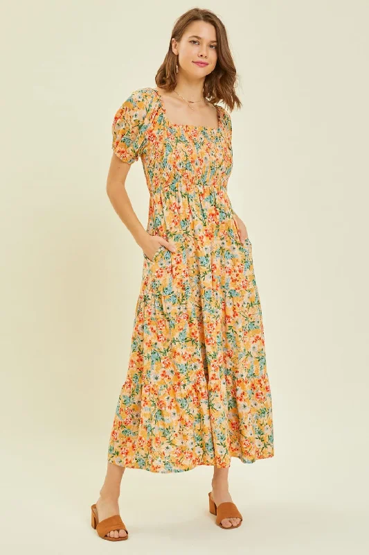 Kyra Tiered Midi Dress