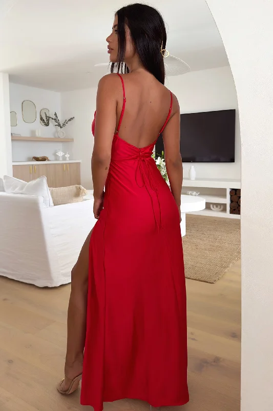 Leyla Maxi Dress - Red