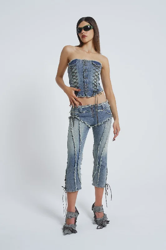 Get Riding 5 in 1 Detachable Denim Jumpsuit