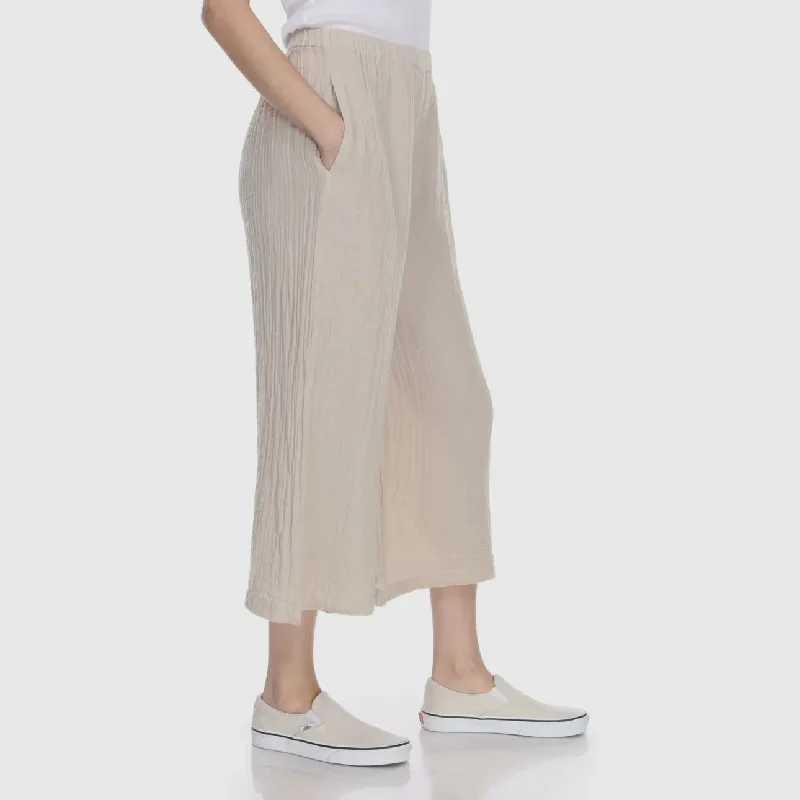 CC COTTON GAUZE PALAZZO PANT