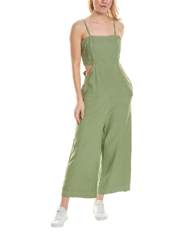 Stateside Wide Leg Linen-Blend Jumpsuit