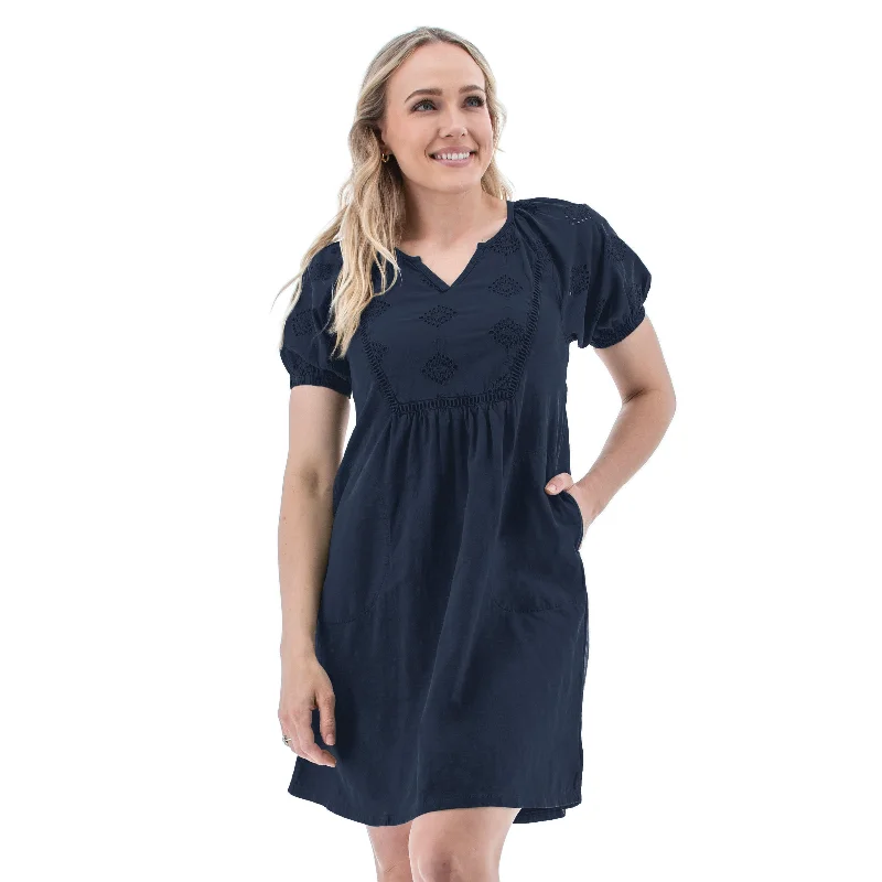 Vintage inspired dresses for women -Women's Chelle Dress - Black Iris