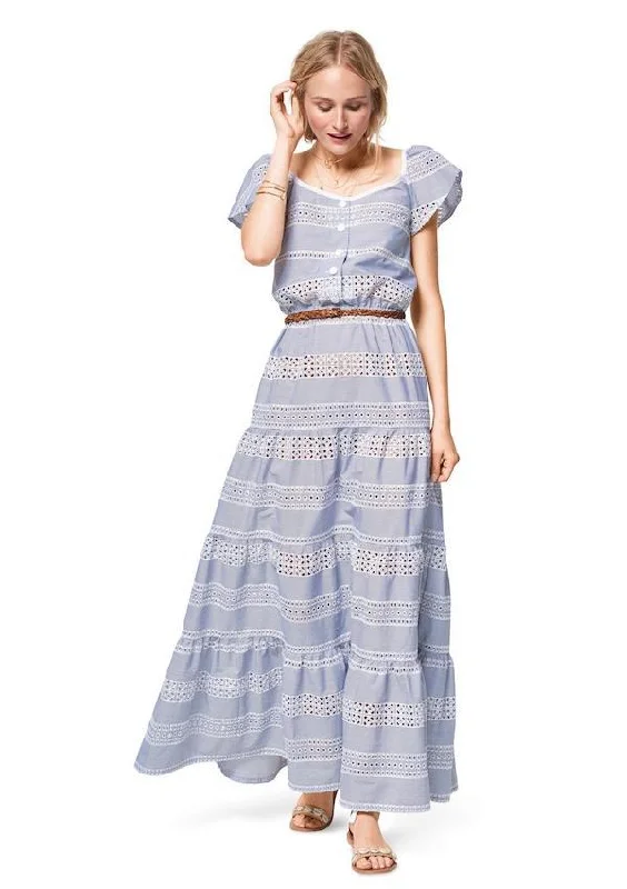 Mini dresses with floral embroidery -Burda Pattern 6403 Women's Sun Dress in Length Variations Mini dresses with floral embroidery -Burda Pattern 6403 Women's Sun Dress in Length Variations