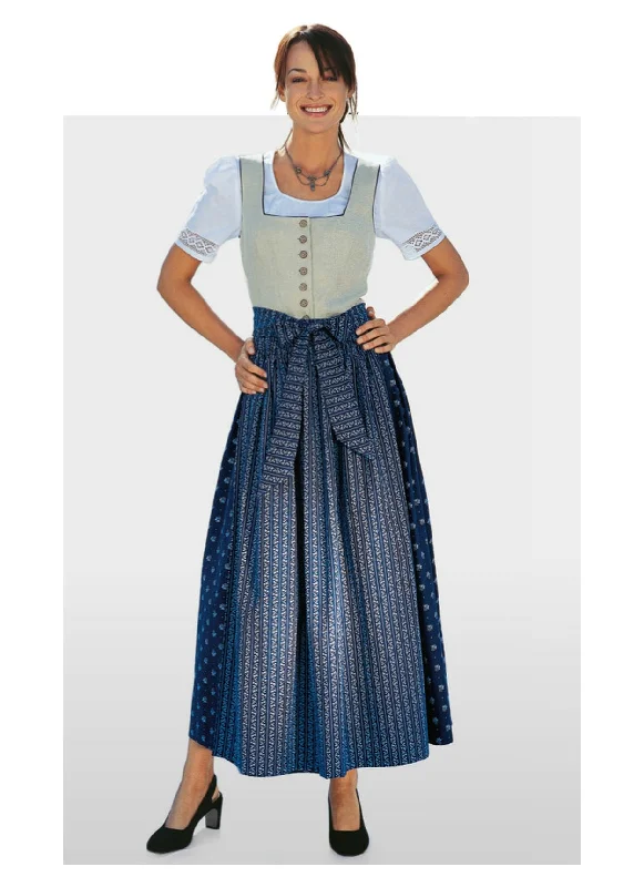 Tulle mini dresses for a whimsical feel -Burda 8448 Dirndl Dress Pattern