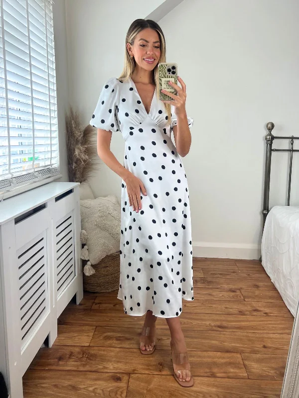 Mini dresses with animal prints for a wild look -Belle Tie Back Midi Dress / Mono