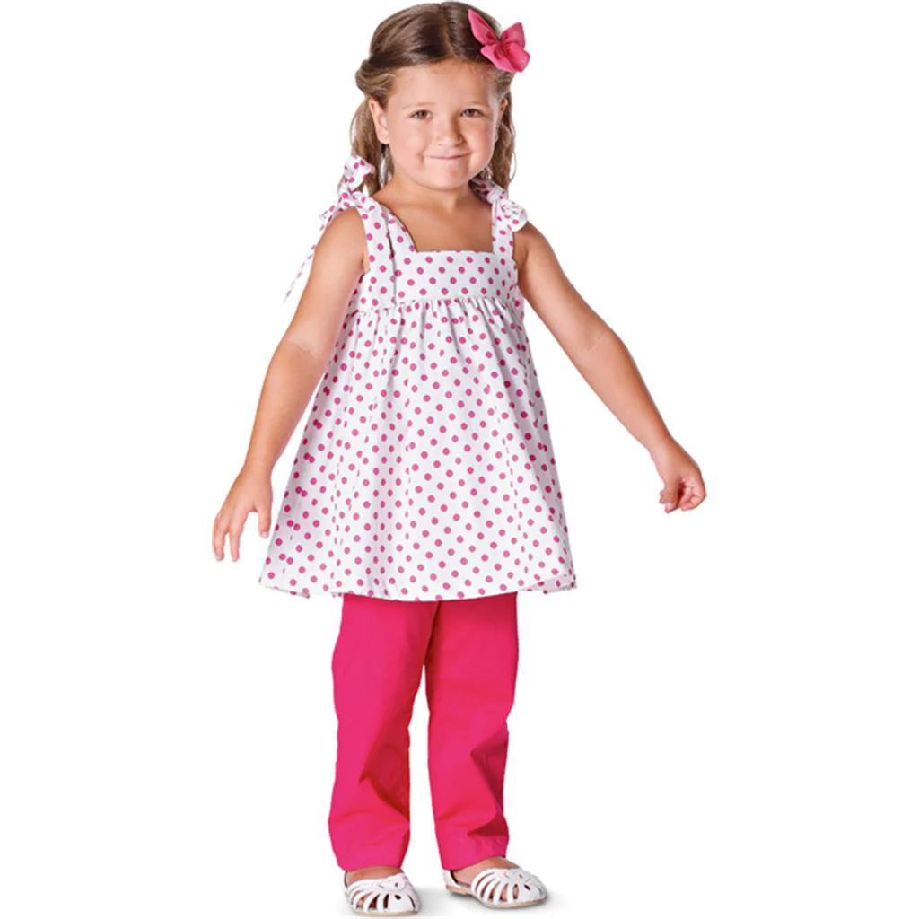 Shop trendy dresses for brunch dates -Burda Baby/Child Top, Dress and Trousers 9437