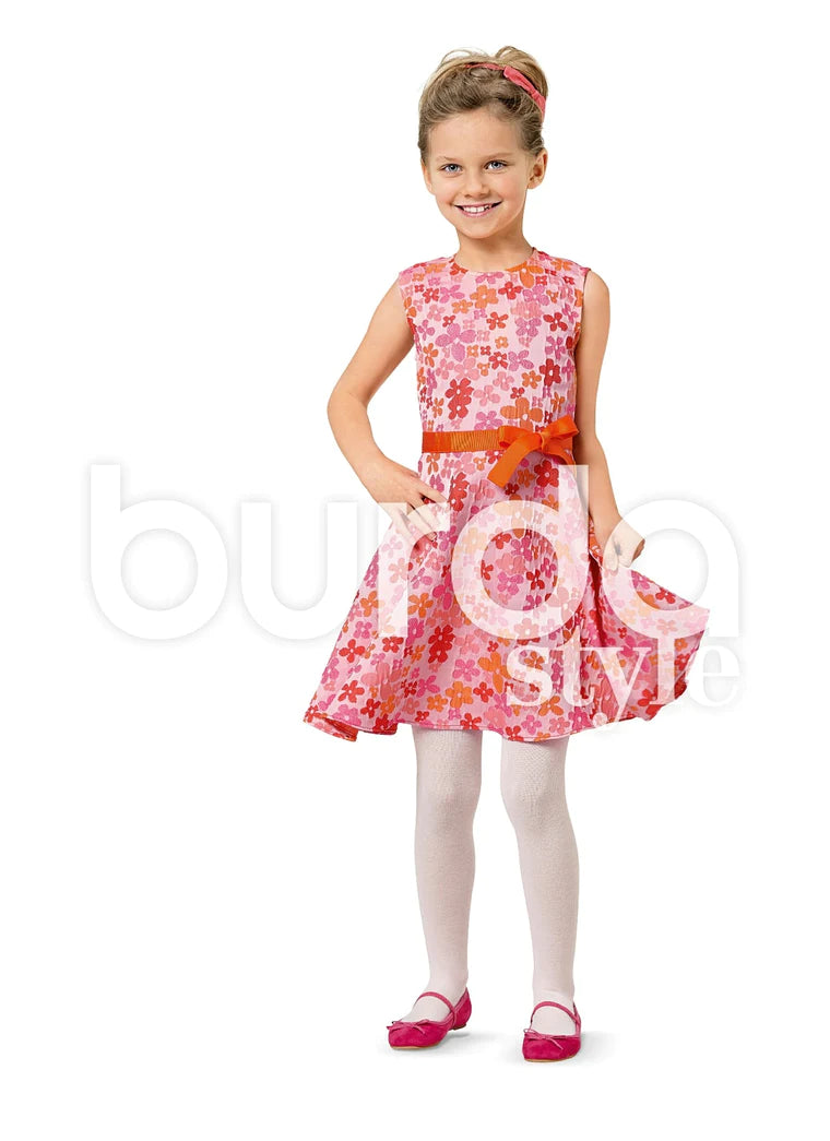 Flattering dresses for hourglass figure -Burda Children's Dresses 9379