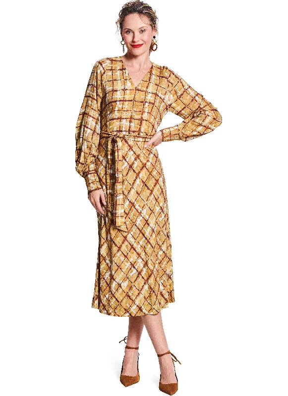 Trendy midi dresses for summer -Burda Dress 5777