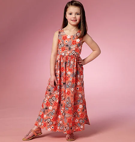 Women's dresses for fall and winter -Butterick Child Dresses and Culottes B6202