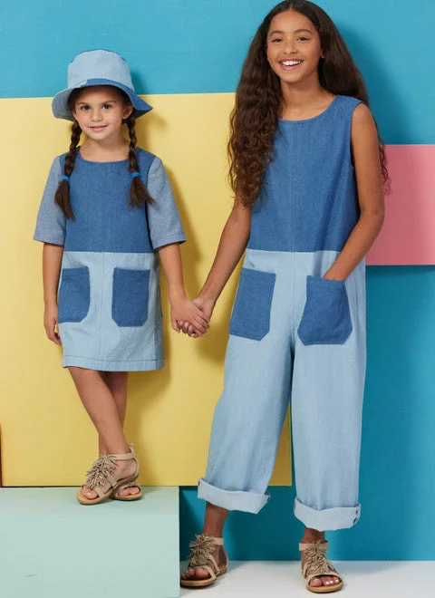 Flattering dresses for hourglass figure -Butterick Child/Teen Dress, Romper B6937