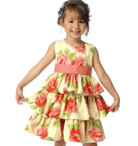 Affordable dresses for vacation wardrobe -Butterick Children's Dresses B6161