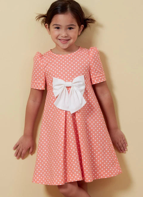 Flattering dresses for hourglass figure -Butterick Children's Dresses B6886