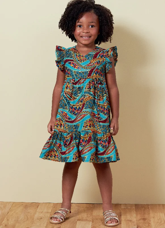 Mini dresses with lace-up back for a customizable fit -Butterick 6887 Children's Dress sewing pattern Mini dresses with lace-up back for a customizable fit -Butterick 6887 Children's Dress sewing pattern