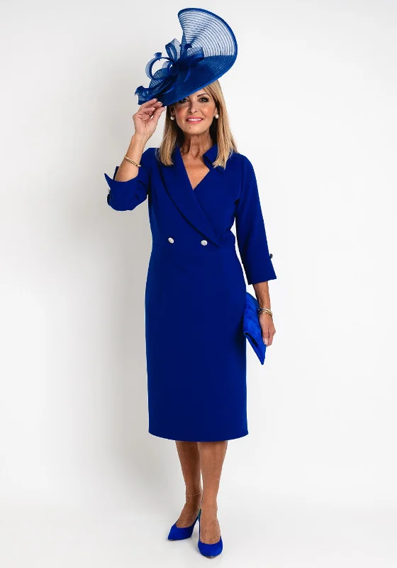 Mini dresses with button-down fronts -Claudia C Victoria Pencil Midi Dress, Royal Blue Mini dresses with button-down fronts -Claudia C Victoria Pencil Midi Dress, Royal Blue