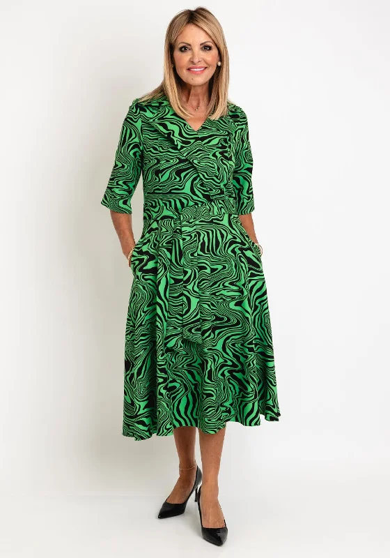 Floral print mini dresses for a fresh spring style -Coco Doll Erin Abstract Print Midi Dress, Green & Black Floral print mini dresses for a fresh spring style -Coco Doll Erin Abstract Print Midi Dress, Green & Black