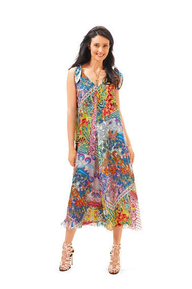 Mini dresses with lace-up back for a customizable fit -BD6663 Misses' Dress