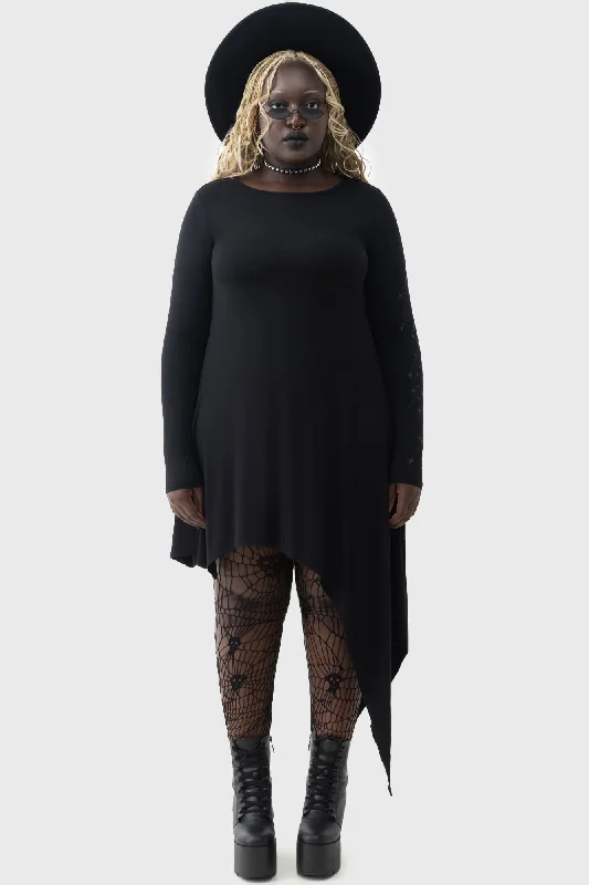 Trendy dresses for fall fashion -Crescent Doom Dress [PLUS]