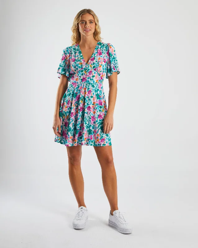 Trendy dresses for fall fashion -Drusilla Dress Purple Floral