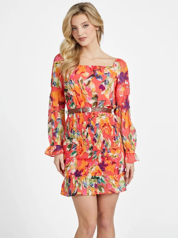 Mini dresses with lace overlay for an elegant appearance -Ganesa Dress