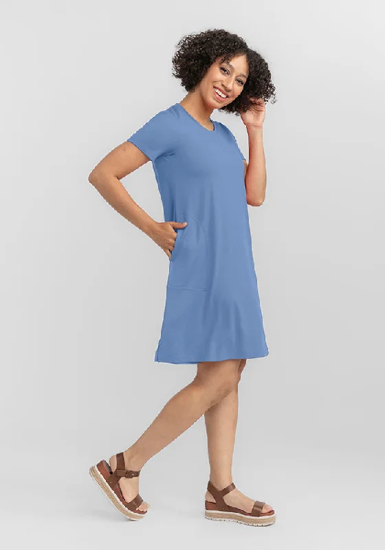 Dresses for formal dinners and events -Georgie Dress - Coronet Blue