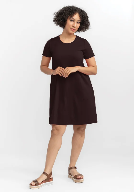 Trendy dresses for bridesmaids -Georgie Dress - French Roast