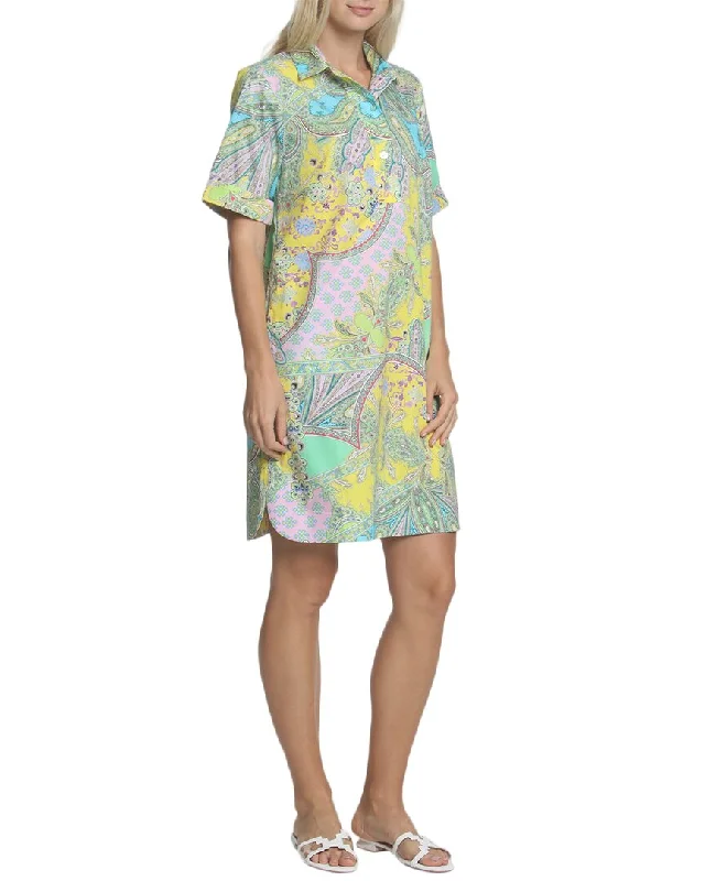 Mini dresses with faux leather accents for an edgy style -Hinson Wu Aileen Dress