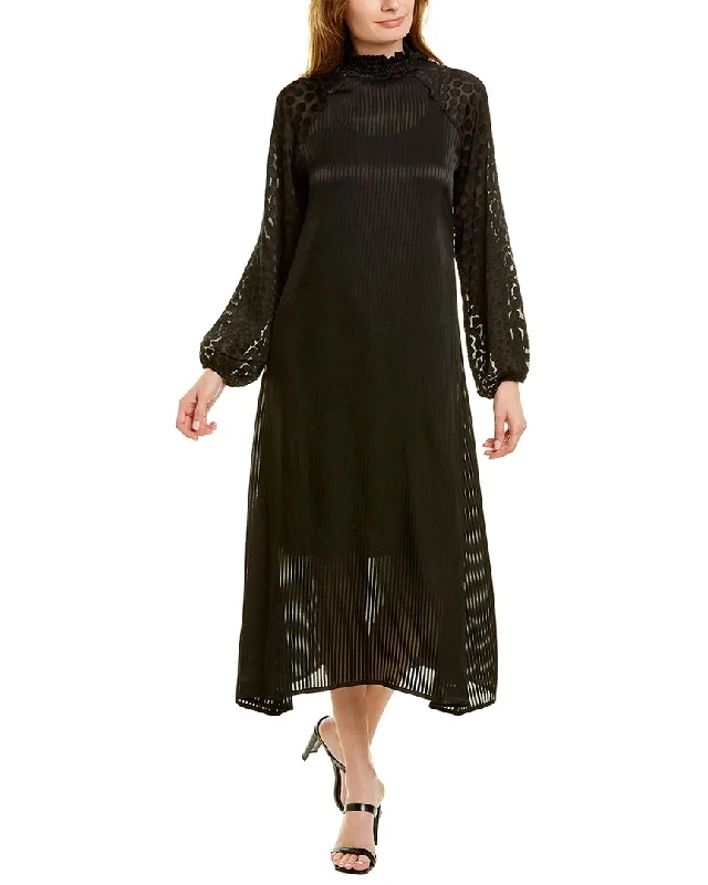 Mini dresses for petite women -HOST&VAR Pink Cadillac High Neck Midi Dress