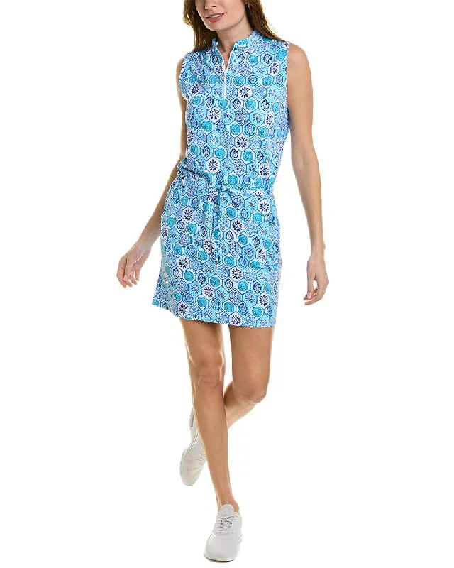 Off-shoulder mini dresses for a chic look -IBKUL Drawstring Shift Dress