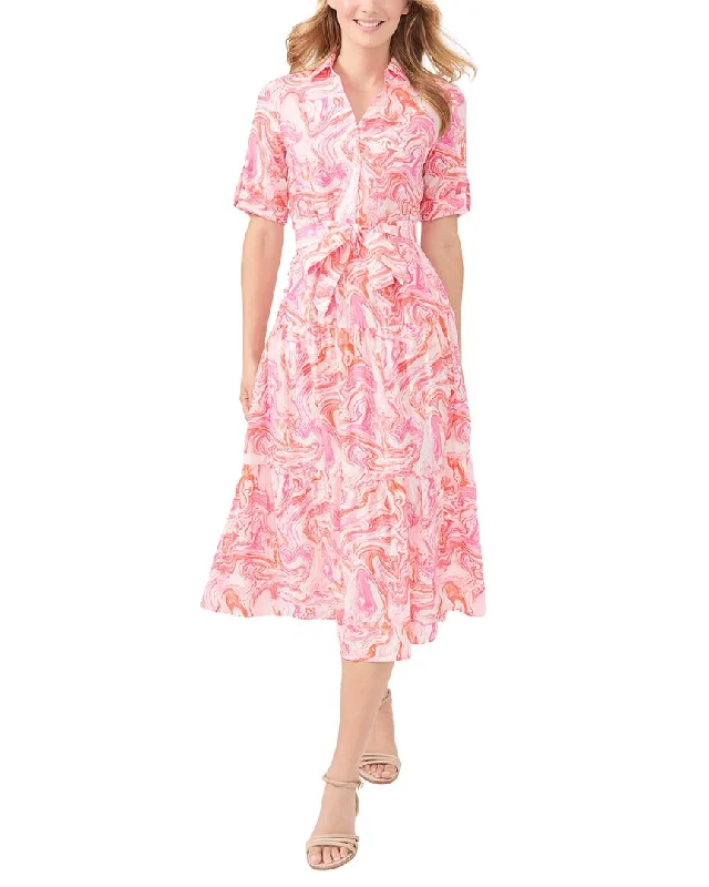Mini dresses with belt for added style -J.McLaughlin Janelle Silk-Blend Dress