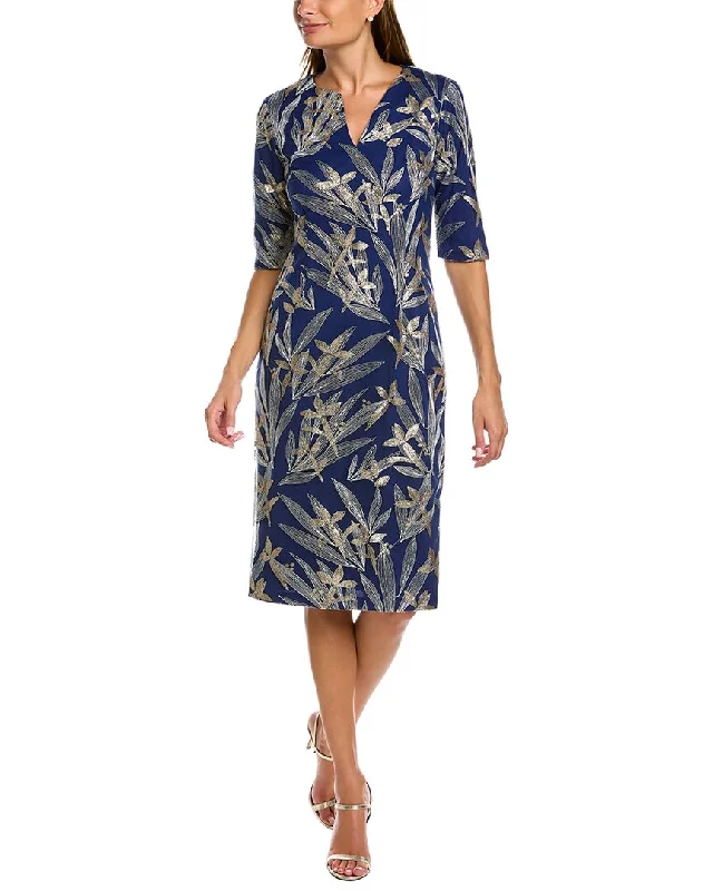 Best mini dresses for clubbing -JS Collections Shae Notched V-Neck Midi Dress