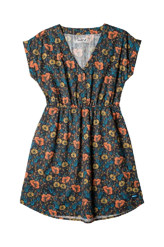 Dresses for pear-shaped body types -Women's Dreamview Dress - Wildflower Pop
