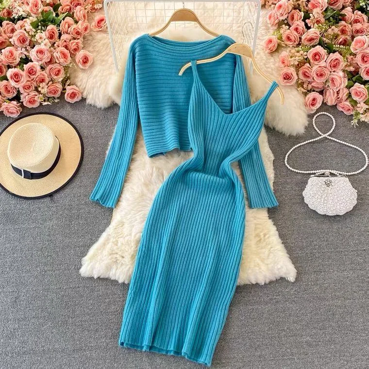 Dresses for women with slim figures -Limos Coord Set
